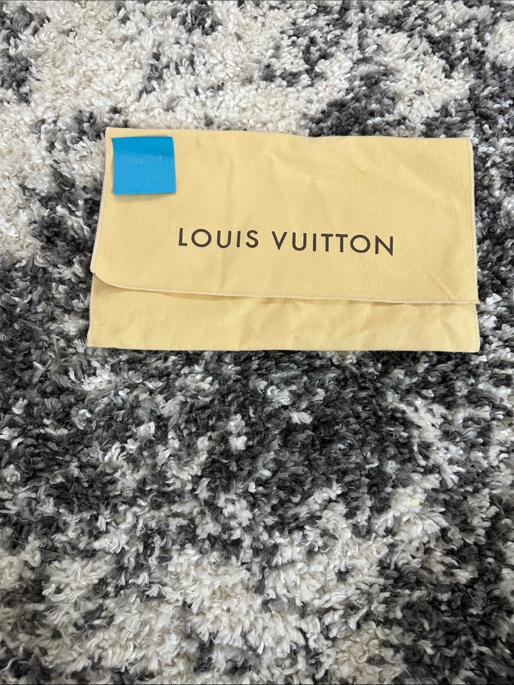 Louis Vuitton Yellow Logo Dust Pouch